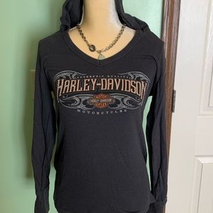 Harley Davidson long sleeve grey size M